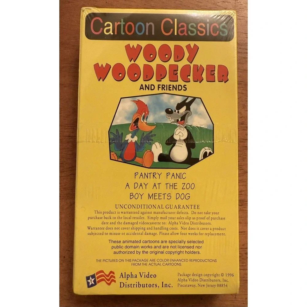 Cartoon‎ Classics Woody Woodpecker And Friends VHS 1990s New Sealed Rare
